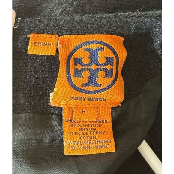 Tory Burch Black Tweed Short Sleeve Fully Lined Dress Women's Size 8US - Picture 6 of 10